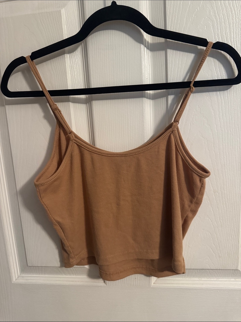Women Tan Sun Graphic Ribbed Cami Tank Top - Picture 5 of 5